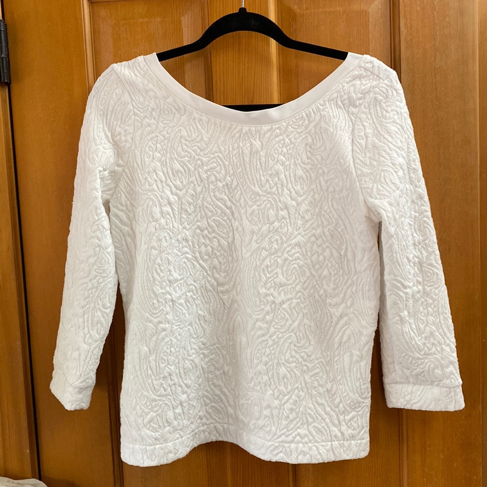 BR 3/4 sleeve quilted top